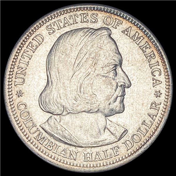 1893 Silver Columbian Half Dollar CHOICE BU
