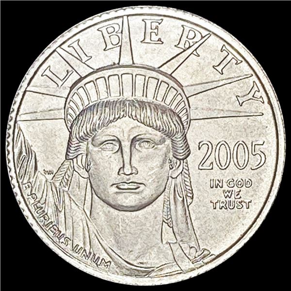2005 1/10 oz Platinum $10 American Eagle SUPERB GEM BU