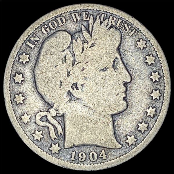 1904-O Silver Barber Half Dollar NICELY CIRCULATED