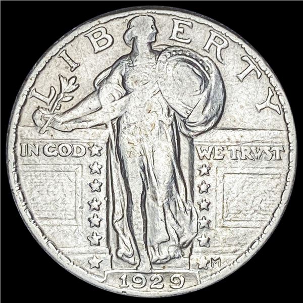 1929 Standing Liberty Silver Quarter NEARLY UNCIRCULATED