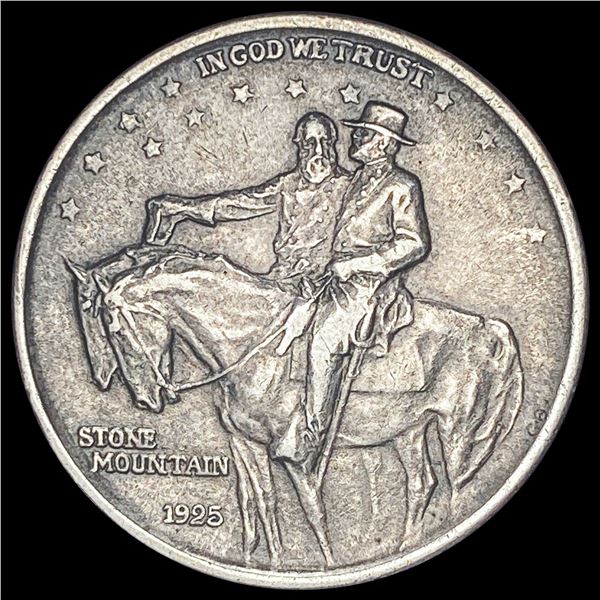 1925 Stone Mountain Silver Half Dollar NEARLY UNCIRCULATED