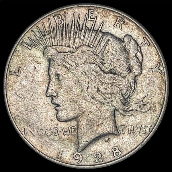 1928-S Silver Peace Dollar NEARLY UNCIRCULATED