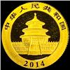 Image 2 : 2014 1/10 oz Gold 50 Yuan Panda GEM PROOF