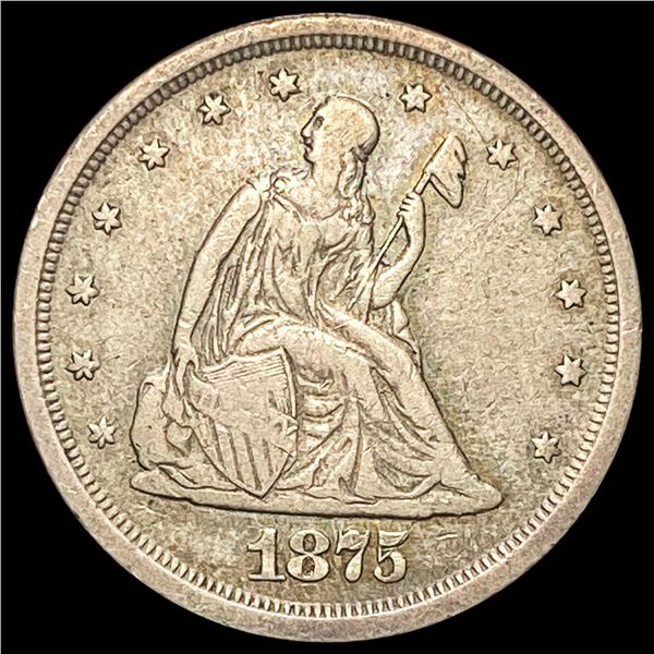 1875-S Silver Twenty Cents NEAR UNC