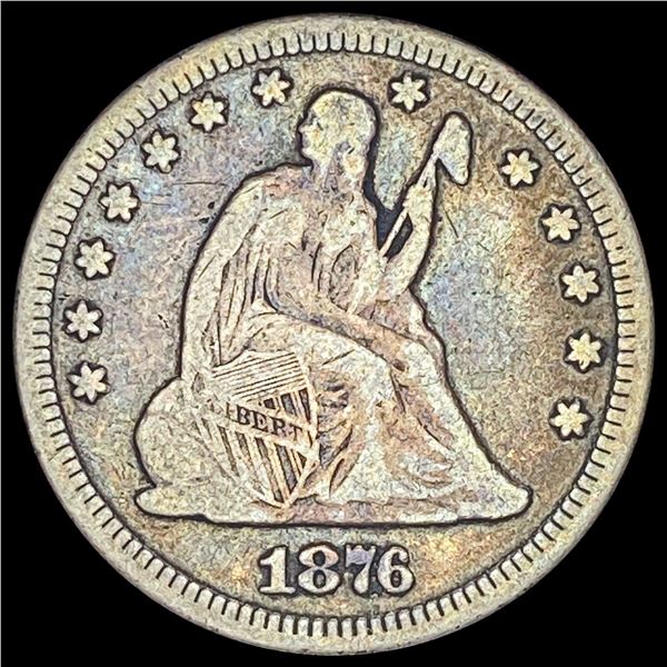 1876 Seated Liberty Quarter NICELY CIRCULATED
