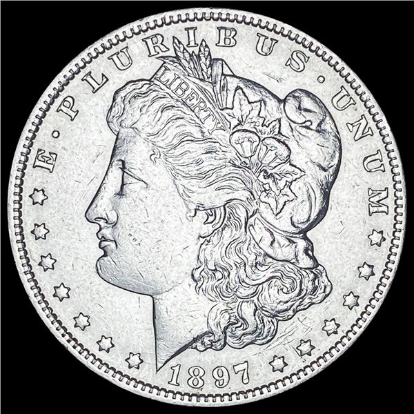 1897 Silver Morgan Dollar NEARLY UNCIRCULATED
