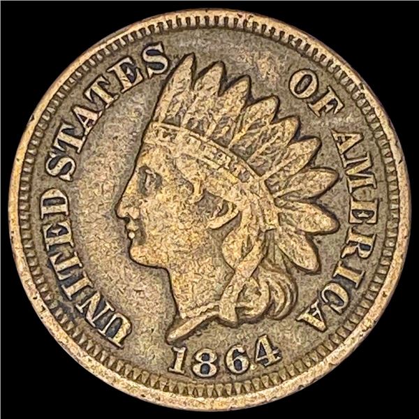 1864 Bronze Indian Head Cent LIGHTLY CIRCULATED