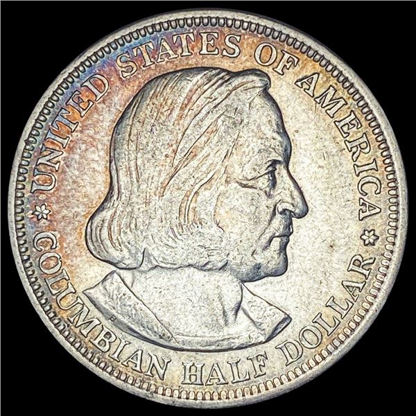 1893 Silver Columbian Half Dollar CLOSELY UNCIRCULATED