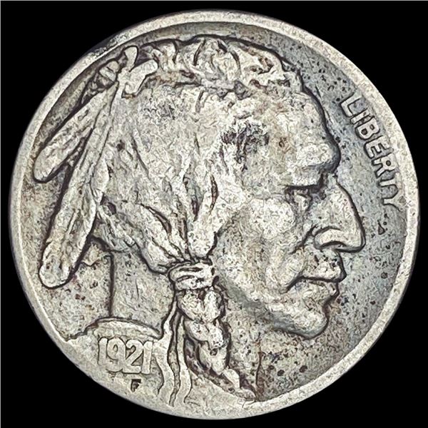 1921-S Nickel Buffalo Five Cents LIGHTLY CIRCULATED