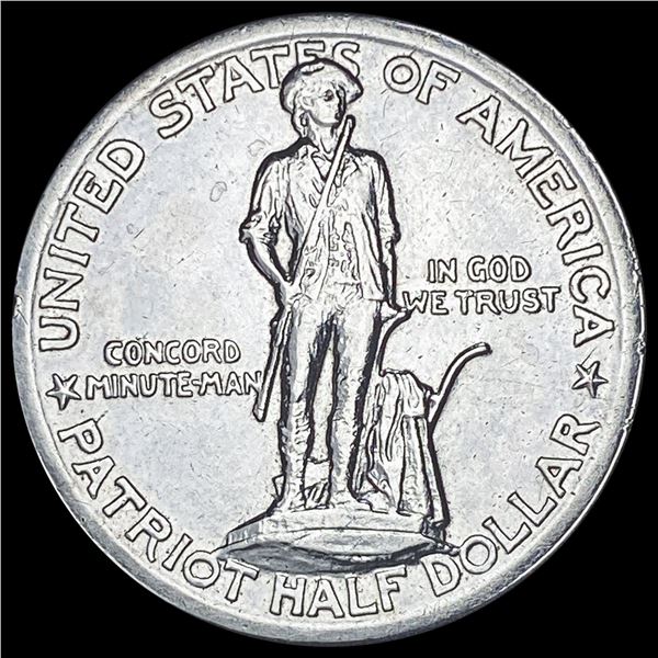 1925 Silver Lexington-Concord Half Dollar HIGH GRADE