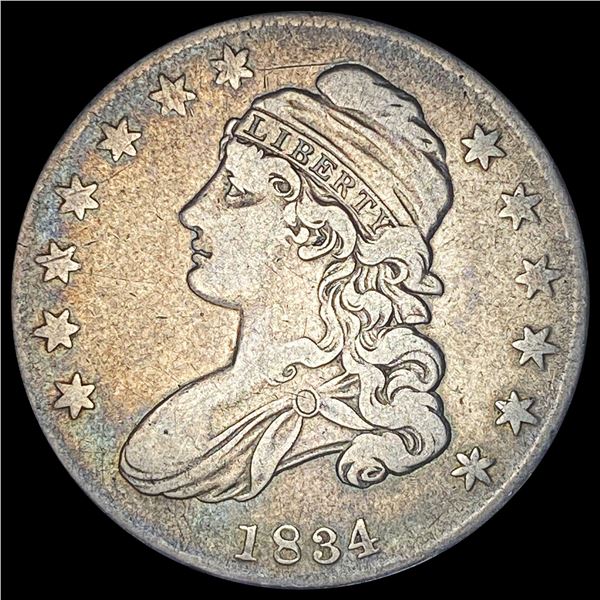 1834 Capped Bust Half Dollar LIGHTLY CIRCULATED