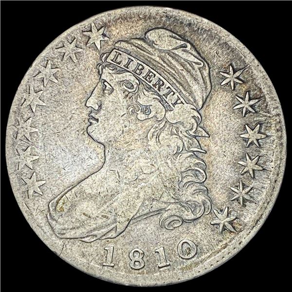 1810 Capped Bust Half Dollar LIGHTLY CIRCULATED