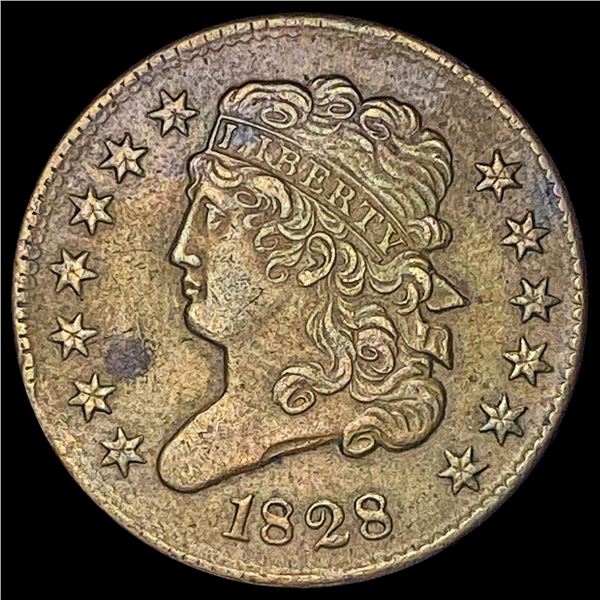 1828 Classic Head Half Cent CLOSELY UNCIRCULATED