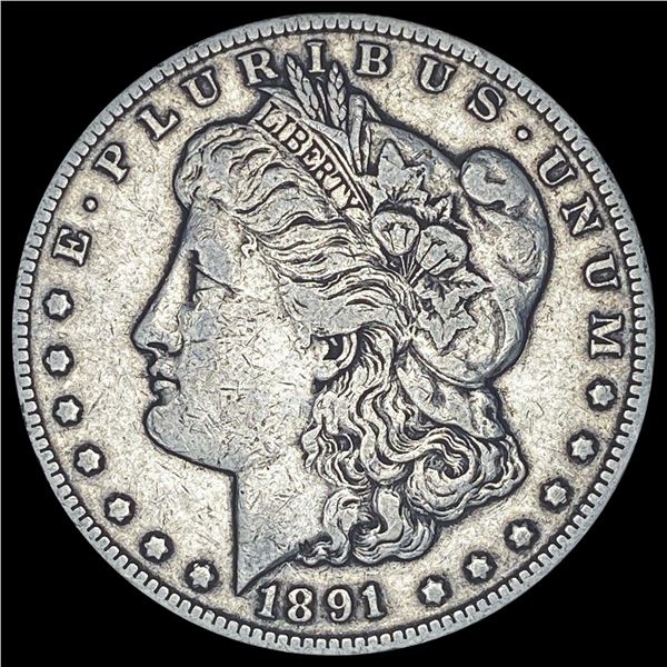 1891-CC Silver Morgan Dollar NEARLY UNCIRCULATED