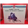 Image 1 : Traditions Fabric Mache Family in Holiday Carriage Decor