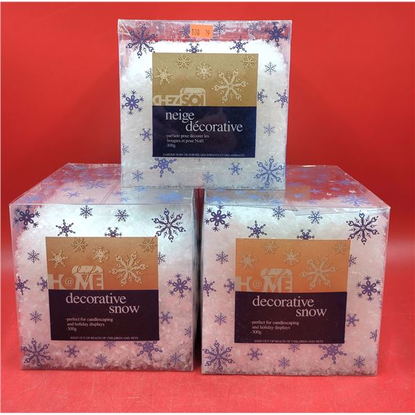 3 Boxes of Life At Home Decorative Snow
