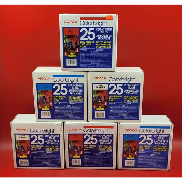 Lot of Noma Colorbright 25 Replacement Bulb Packs