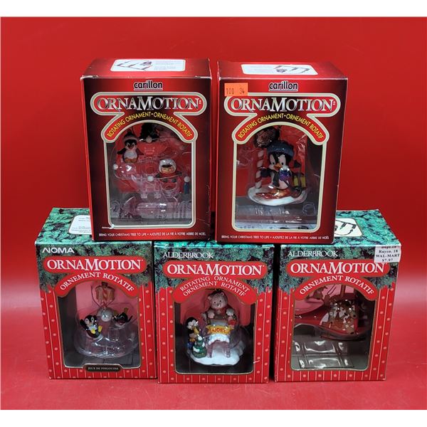Lot of Assorted OrnaMotion Rotating Ornaments