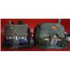 Thomas Kinkade's "Candlelight Artist's Gallery" A2937 & "Sweetheart Cottage" B2171 Light-Up Figures