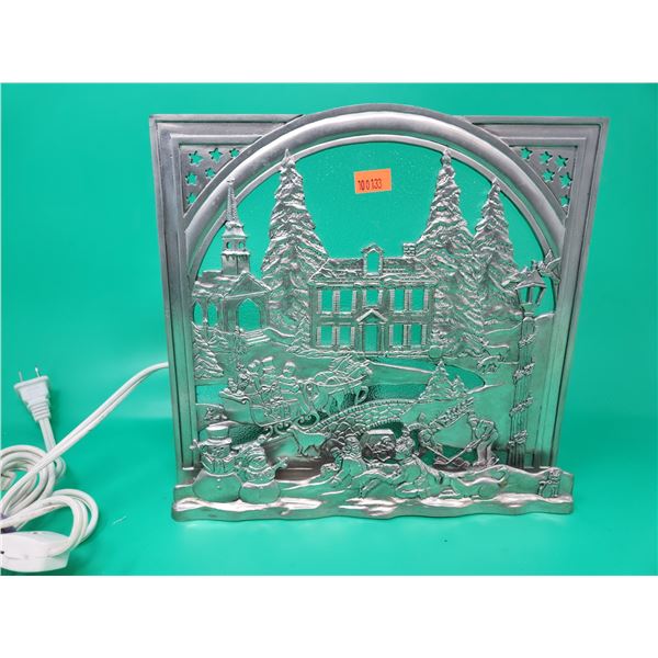 1999 Seagull Pewter Light-Up Christmas Scene