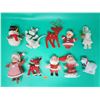 Image 1 : Lot Of 10 Assorted VTG Christmas Ornaments