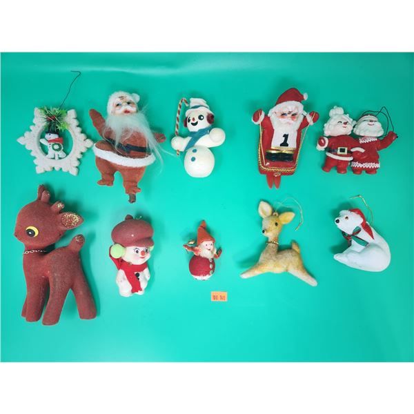 Lot Of 10 Assorted VTG Christmas Ornaments