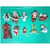 Image 1 : Lot Of 10 Assorted VTG Christmas Ornaments
