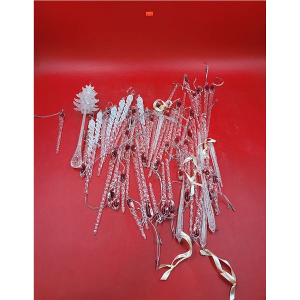Lot of Assorted Icicle Ornaments