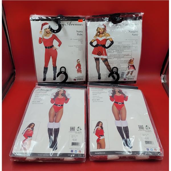 Adult Christmas Costumes w/ Santa Baby, Naughty Santa, & Santa's Helper