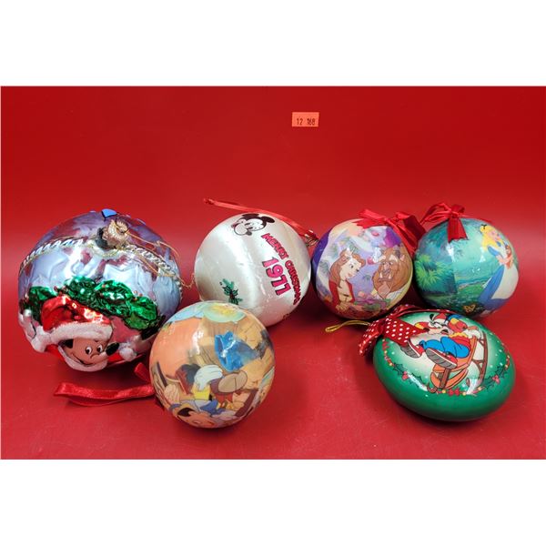 Lot of Assorted VTG Disney Ornaments w/ Beauty & The Beast, Alice in Wonderland, & More