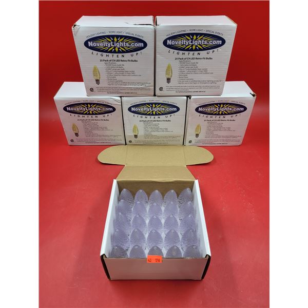 Lot of Novelty Lights LED Retro-Fit Bulb 25-Packs