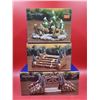 Image 1 : Trim Shoppe Winter Village Figurines w/ Squirrels, Steps, & Bridge