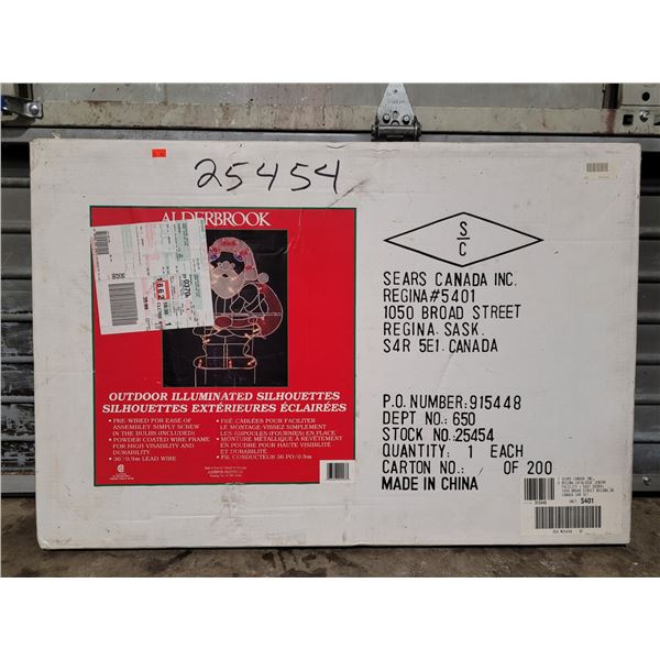 Alderbrook Outdoor Illuminated Santa Silhouette