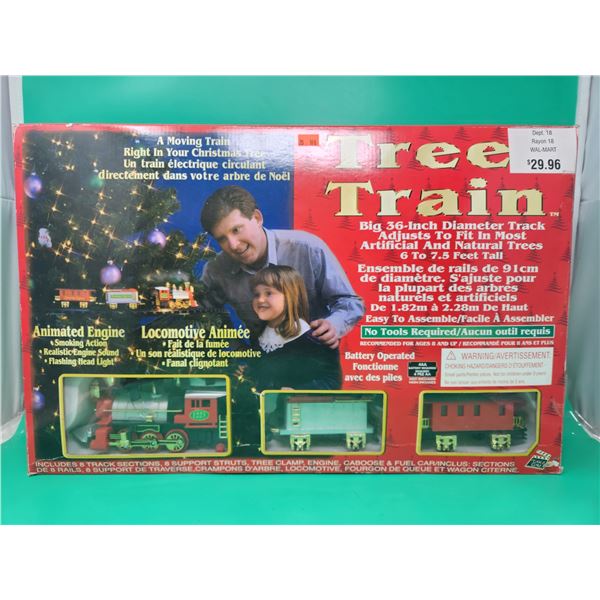 Battery-Operated Christmas Tree Train