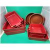 Image 1 : Lot of Red Baking Dishes Made in Portugal w/ Deltis & Matceramica