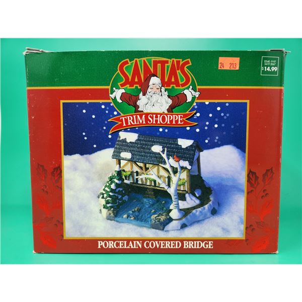 Santa's Trim Shoppe Porcelain Covered Bridge