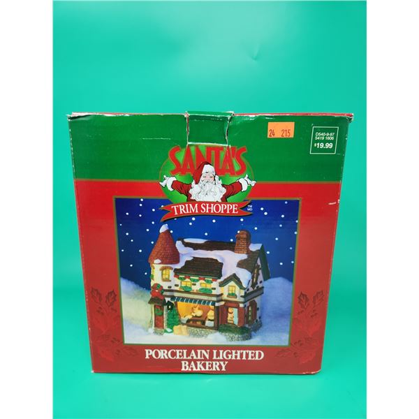 Santa's Trim Shoppe Porcelain Lighted Bakery