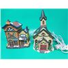 Image 1 : 2 Winter Village Buildings (Cafe/Shoppe & Avon Church)