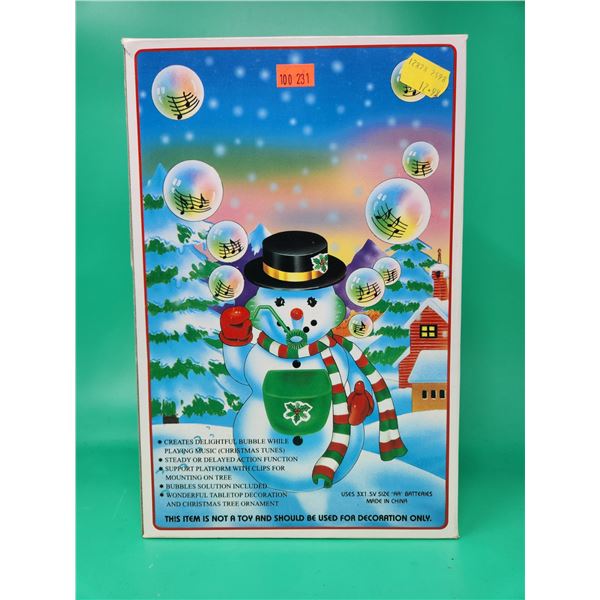 Musical Bubble Snowman Decor