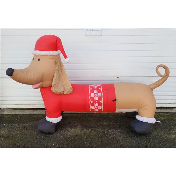 Inflatable Christmas Weiner Dog/Dachshund