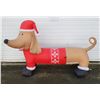 Image 1 : Inflatable Christmas Weiner Dog/Dachshund