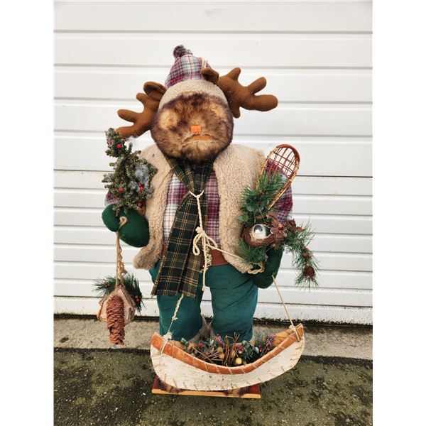 Winter Moose Plush Decor