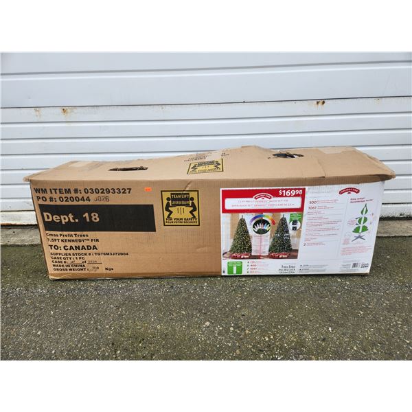 Holiday Time 7.5 Ft. Pre-Lit Kennedy Quick Set Fir w/ Color-Changing Lights