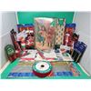 Image 1 : Gift Box & Wrapping Lot w/ Assorted Ribbon, Tape Clamps, Tissue Paper, & More