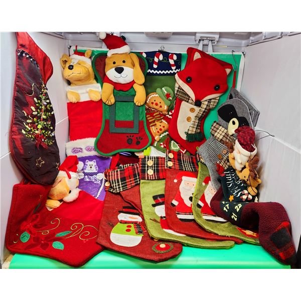 Lot of Assorted Christmas Stockings