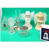 Image 1 : Angel & Church Decor Lot w/ Battery-Operated Angels, Pewter Figurine, Bell, & More