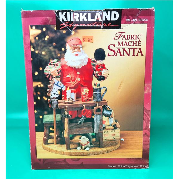 Fabric Mache Santa Claus Figure