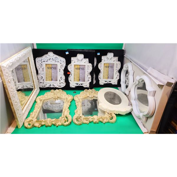Lot of Ornate Picture Frames & Wall Mirrors