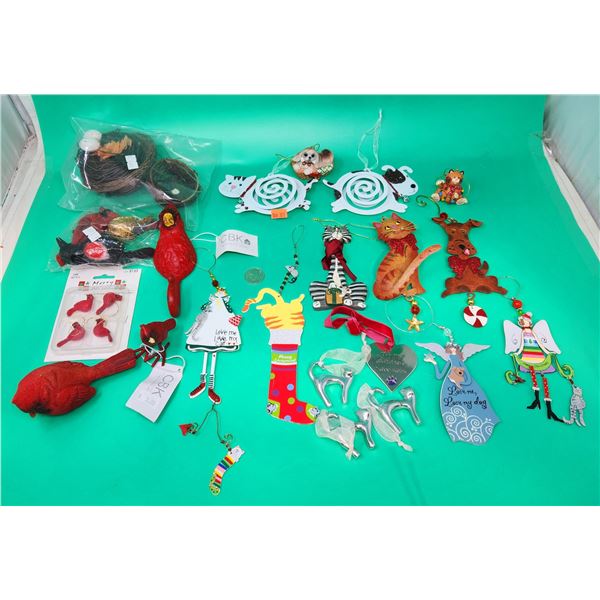 Lot of Assorted Animal Ornaments & Hangings