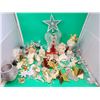 Image 1 : Christmas & Angel Decor Lot w/ Angel Ornaments, Angel Tree Topper, Star Tree Topper, & More